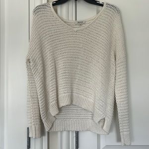 Madewell Crochet Coverup Sweater. Size XS. Cream Color